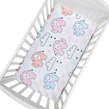 Load image into Gallery viewer, Newborn Baby Crib Fitted Sheet Baby Bed Mattress Cover Soft Breathable Cartoon Print Newborn Bedding For Cot Size 130*70cm