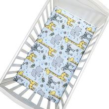 Load image into Gallery viewer, Newborn Baby Crib Fitted Sheet Baby Bed Mattress Cover Soft Breathable Cartoon Print Newborn Bedding For Cot Size 130*70cm