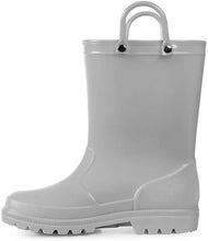 Load image into Gallery viewer, KushyShoo Kids Rain Boots 13 Colors Environmental Material Toddler Rain Boots with Easy-on Handles PVC Solid Children Rain Shoes