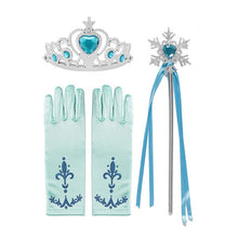 Load image into Gallery viewer, Elsa Princess Accessories Gloves Wand Crown Jewelry Set Elsa Wig Braid for Princess Dress Clothing Cosplay Dress UP