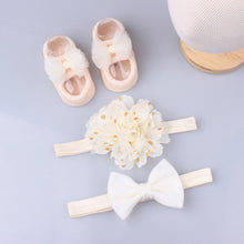 Load image into Gallery viewer, 3Pcs/Set Lace Flower Baby Girl Headband Socks Set Crown Bows Newborn Hairband Headbands For Girls Turban Baby Hair Accessories