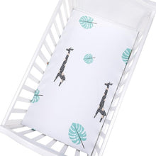 Load image into Gallery viewer, Newborn Baby Crib Fitted Sheet Baby Bed Mattress Cover Soft Breathable Cartoon Print Newborn Bedding For Cot Size 130*70cm