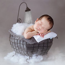Load image into Gallery viewer, Baby Photo Props Iron Basket Shower Bathtub Newborn Infant Child Photography Auxiliary Frame for Studio Posing Photography Props
