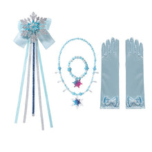 Load image into Gallery viewer, Elsa Princess Accessories Gloves Wand Crown Jewelry Set Elsa Wig Braid for Princess Dress Clothing Cosplay Dress UP
