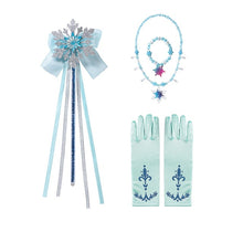 Load image into Gallery viewer, Elsa Princess Accessories Gloves Wand Crown Jewelry Set Elsa Wig Braid for Princess Dress Clothing Cosplay Dress UP
