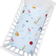 Load image into Gallery viewer, Newborn Baby Crib Fitted Sheet Baby Bed Mattress Cover Soft Breathable Cartoon Print Newborn Bedding For Cot Size 130*70cm
